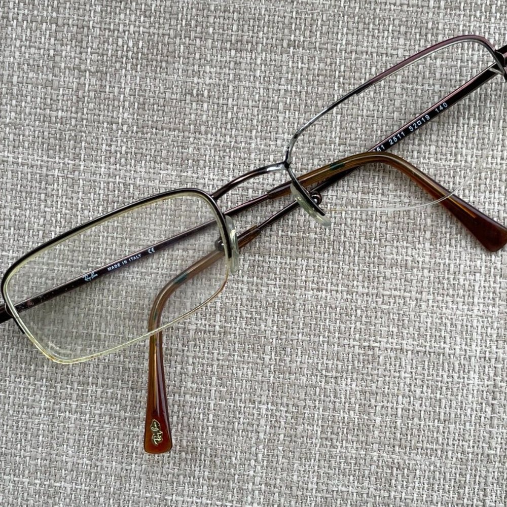 Vintage Ray-Ban Eyeglasses Frame RB6061 52[]19 140 Made in Italy Read Descriptio